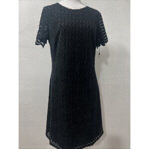 Tommy Hilfiger Fit & Flare Party Dress Grunge Midi Lace Size 8 Whimsigoth formal